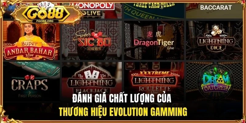 Đánh giá chất lượng của thương hiệu Evolution Gamming